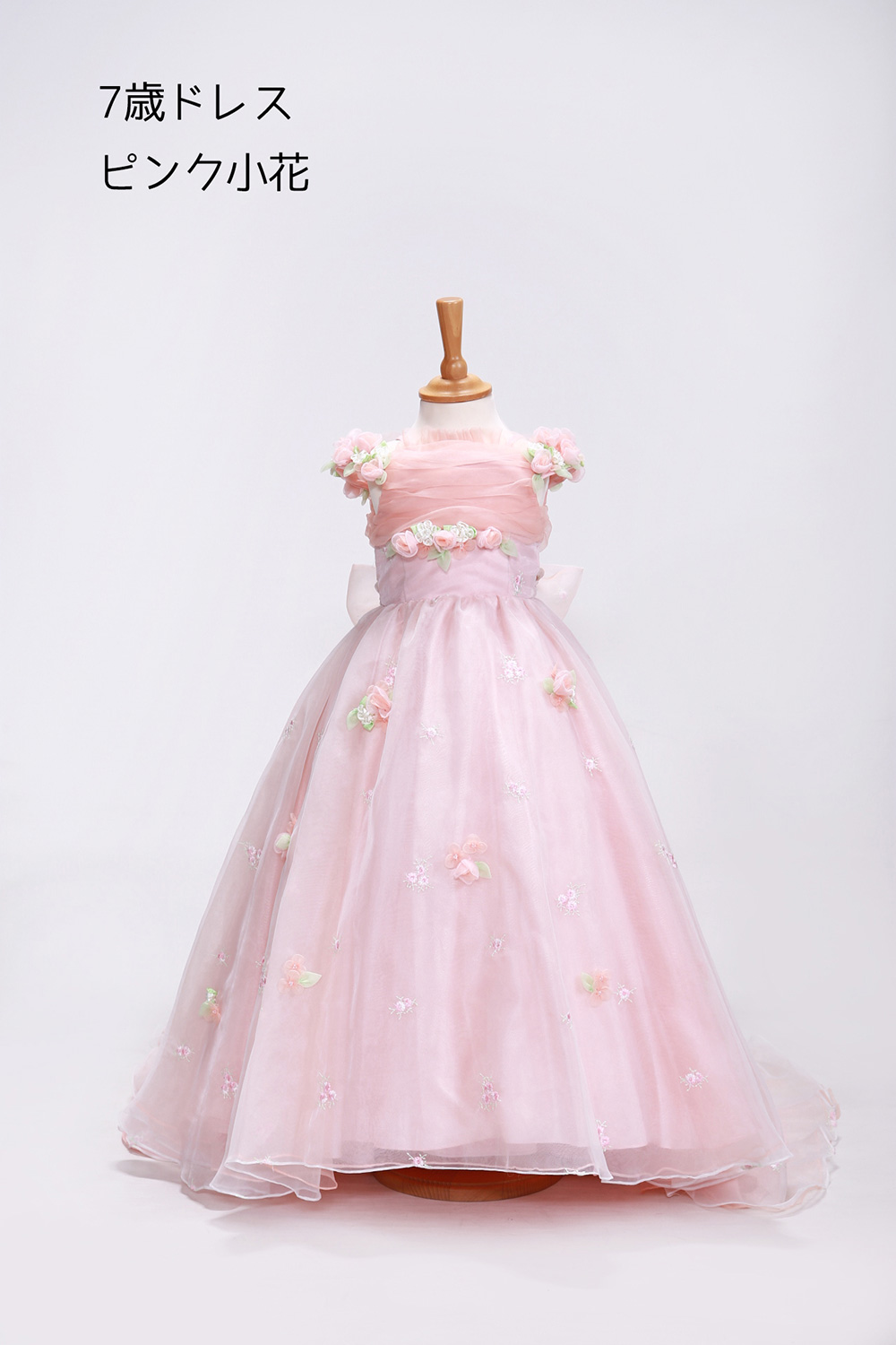 7歳 ドレス ピンク小花